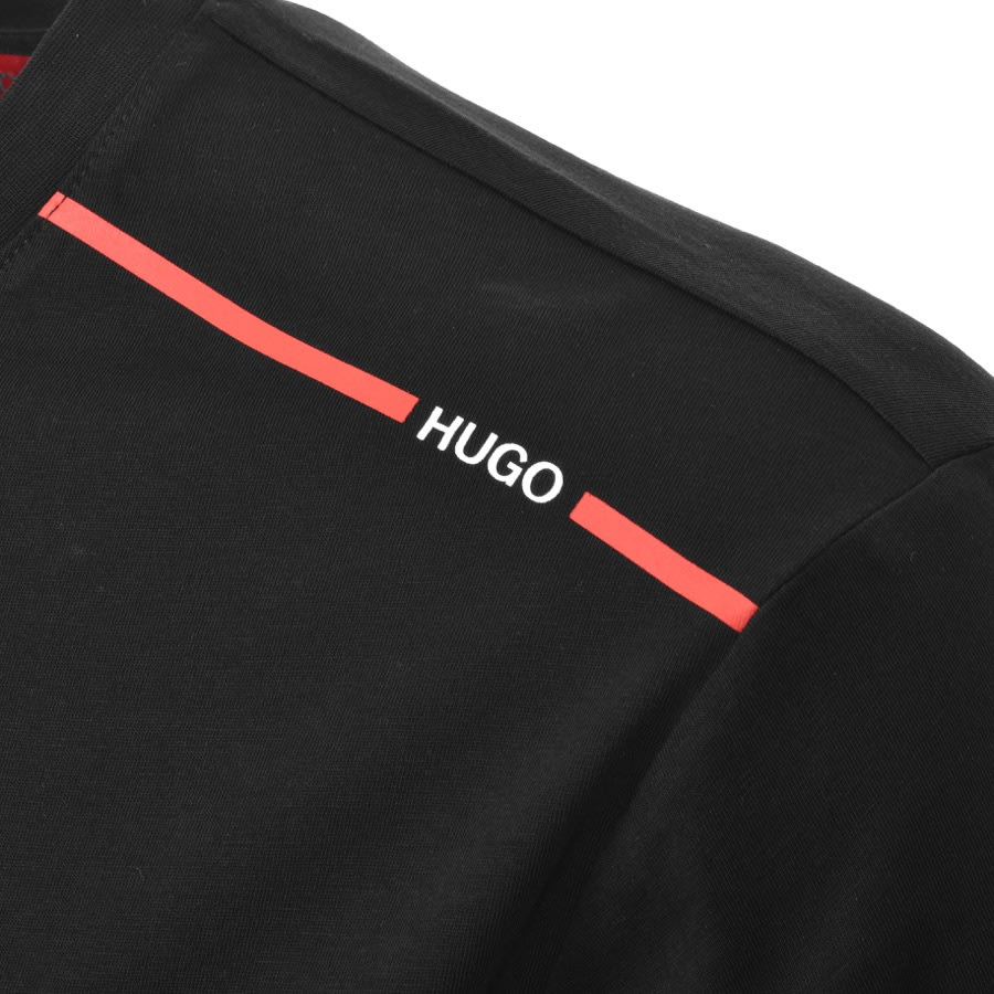 Alternative Image for ProductHUGO Dyrtid Crew Neck Short Sleeve T Shirt Black3